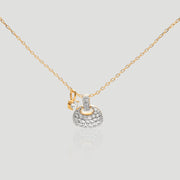 Diamond Bag Pendant Necklace